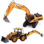 Imagem de Kit Trator Maquina Articulado Resistente Escavadeira Oferta Truck Excavator Infantil