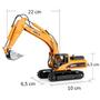 Imagem de Kit Trator Maquina Articulado Resistente Escavadeira Oferta Truck Excavator Infantil