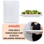 Imagem de Kit Travessa 41cm Oval Curva Salada Buffet + 2 Travessas Retangulares 40,5 Cm Melamina para Restaurante  Bestfer 