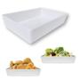 Imagem de Kit Travessa 49 Cm Retangular Funda para Buffet + 4 Travessas Onduladas 25 Cm Melamina / Plastico  Bestfer 