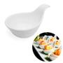 Imagem de Kit Travessa Oval 60 Cm Prato Buffet Restaurante Melamina Profissional + 4 Colheres Finger Food  Bestfer 