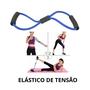 Imagem de Kit Treino Com 5 Mini Band Elástico de Pé Elástico de Tensão Malhação Em Casa