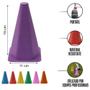 Imagem de Kit Treino Futebol 10 Cones De Agilidade 19 Cm Treinamento Funcional Agilidade Ginastica
