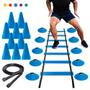 Imagem de Kit Treino Futebol de Agilidade Funcional Escada Corda
