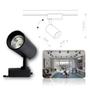 Imagem de Kit Trilho Eletrificado 1 Metro Preto 3 Spot Led 7W 6500K