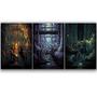 Imagem de Kit Trio 3 Poster Decorativo A3 Brilhante Batman Dark Knight