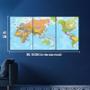 Imagem de Kit Trio 3 Poster Decorativo A3 Brilhante Mapa Mundi Atlas 6