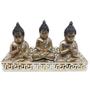 Imagem de Kit Trio de Buda Tibetano da Sabedoria com Bandeja Moderna