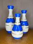 Imagem de Kit Trio de Vasos Decorativos Cerâmica Sala Estante Mesa Rack