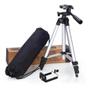 Imagem de Kit Tripé Universal 1,20Mt Suporte Para Celular Câmera Bolsa