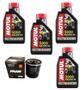 Imagem de Kit Troca 4 Litros Oleo Motul 5000 Semissintético 20w50 Api Sl 4 Tempos Jaso Ma2 + Filtro Fram Ph 6017 Motos Motor Yamaha Honda Kawasaki Triumph