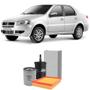 Imagem de Kit Troca de Filtros Fiat Siena Strada 1.4 8V Flex 2007 a 2012 Wega