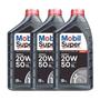 Imagem de Kit Troca de Óleo Motor Mobil Super 20w50 Mineral API SL 3L