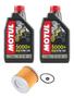 Imagem de Kit Troca Óleo 2l Motul 5000 10w30 + Filtro Nx 400i Falcon