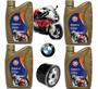 Imagem de Kit Troca Óleo Filtro Gulf 5w40 100% Sintético Bmw S1000 Rr