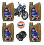 Imagem de Kit Troca Óleo Gulf 10W40 Sintético Triumph Tiger 800Xca