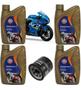 Imagem de Kit Troca Óleo Gulf 15W50 100% Sintético Gsx-R 1000 Srad