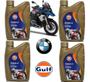 Imagem de Kit Troca Óleo Gulf 5w40 100% Sintético Bmw R1200 Gs R1250gs