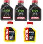 Imagem de Kit troca óleo moto 3x motul 5100 10w300 semi-sintético + 3 motocool honda cb600 hornet cb650 cbr650