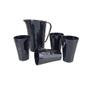 Imagem de Kit Tupperware Prisma Jarra de Suco com 4 copos Onix Policarbonato