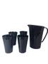 Imagem de Kit Tupperware Prisma Jarra de Suco com 4 copos Onix Policarbonato