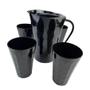 Imagem de Kit Tupperware Prisma Jarra de Suco com 4 copos Onix Policarbonato