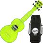 Imagem de Kit Ukulele Akahai Ghost Soprano Elétrico Hawaii Lemon Transparente Ux02