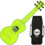 Imagem de Kit Ukulele Akahai Ghost Soprano Elétrico Hawaii Lemon