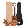 Imagem de Kit Ukulele Concerto Com Suporte Nylon Com Capa PHX UKP242