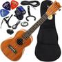 Imagem de Kit Ukulele Concerto Eletroacústico Namastê NU23-MGQ Spanking Lateral Abaolado UX02