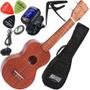 Imagem de Kit Ukulele Eletroacústico Mahalo Soprano Aquila Rainbow Nt