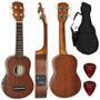 Imagem de Kit Ukulele Eletroacústico Soprano Nylon + Capa Vuk309 Vogga