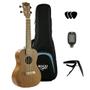 Imagem de Kit Ukulele Moani Concerto Sapele Ukss02-23 Kit Completo