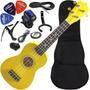 Imagem de Kit Ukulele Soprano Acústico Uks-01 YL Amarelo Andaluz Ux02