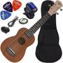 Imagem de Kit Ukulele Soprano Elétrico Aquila Sapele Winner Ux04