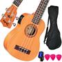 Imagem de Kit Ukulele Soprano Elétrico SU21ME STNT Mogno Shelby Com Capa