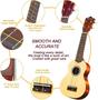 Imagem de Kit Ukulele Soprano Everjoys 21 Polegadas para Iniciantes - Cordas Arco-Íris