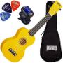 Imagem de Kit Ukulele Soprano Mahalo MR1 YW Amarelo Rainbow Series Ux01