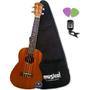 Imagem de Kit Ukulele Winner Concert 23 Sapele Palhetas Afinador Bag