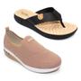 Imagem de Kit Ultaconforto Modare Feminino Tênis Slip On + Tamanco Sense Flex