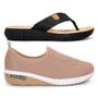 Imagem de Kit Ultaconforto Modare Feminino Tênis Slip On + Tamanco Sense Flex