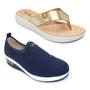 Imagem de Kit Ultaconforto Modare Feminino Tênis Slip On + Tamanco Sense Flex