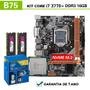 Imagem de kit Upgrade Gamer Intel Core i7 3.4ghz+b75 16gb ram ssd 256