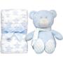 Imagem de Kit ursinho com mantinha soninho azul buba