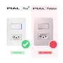 Imagem de Kit USB Simples A + USB Duplo C 4500mAh Com Placa e Suporte 4x2 Cinza PIAL Plus+