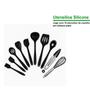 Imagem de Kit Utensílios 10 Peças De Silicone Para Cozinha Cor Preto