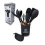 Imagem de Kit Utensílios de Cozinha Silicone 13pçs - Preto