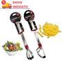 Imagem de Kit Utensílios de Inox 8 pçs Colher Concha Pegador Servir Buffet Restaurante Cozinha