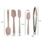 Kit Utensílios Silicone Espátula Pegador Confeitaria 5 Peças - UnyHome Imagem de Kit Utensílios Silicone Espátula Pegador Confeitaria 5 Peças