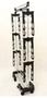 Imagem de Kit varal dobravel de chao com  3 colmeia organizador calcinha meia cueca 11 nichos